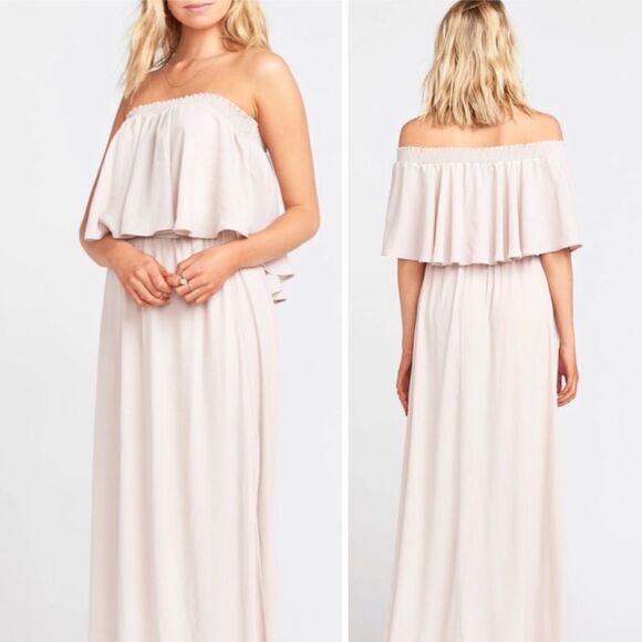 Show Me Your Mumu Hacienda Maxi Dress -show me the ring-medium off shoulder - Picture 1 of 9